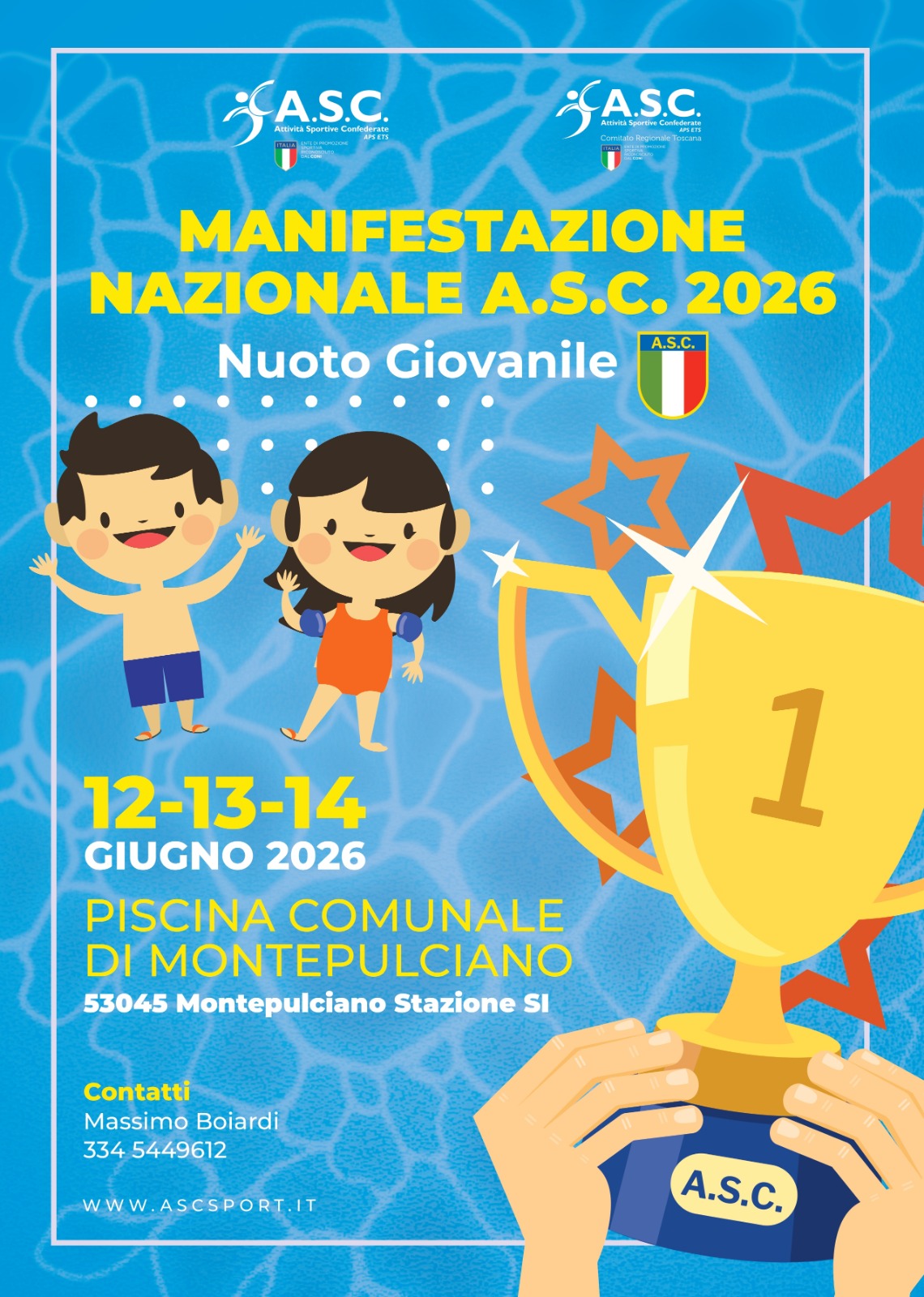 Al momento stai visualizzando MANIFESTAZIONE NAZIONALE 2026 – SETTORE NUOTO GIOVANILE