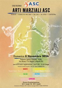 Scopri di più sull'articolo Invito Stage Multidisciplinare di Arti Marziali – 8 Novembre 2026